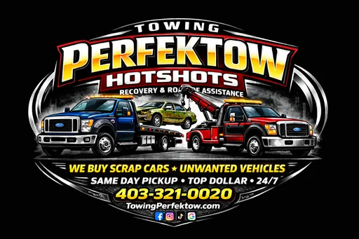 Towing PerfekTow Hotshot roadside assistance & recovery logo